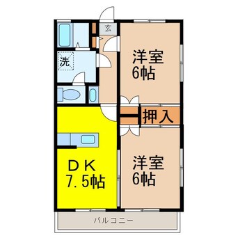 間取図 ハイツ蓮見