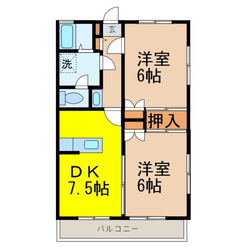 間取図 ハイツ蓮見
