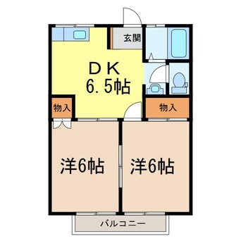 間取図 ラ・フォーレ小山