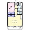 マリッチＹＳ　Ａ 1LDKの間取り
