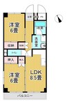 トーヨーハイツ 2LDKの間取り