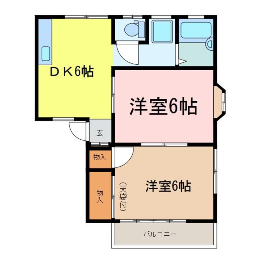 間取図 大塚ハイツ(東城南)