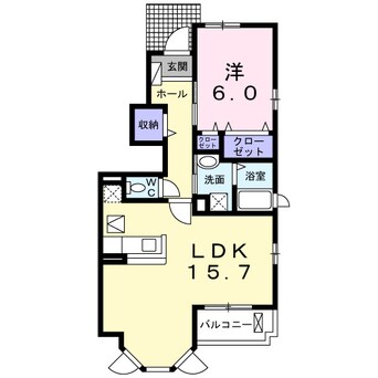 間取図 シャン・ド・フルール壱番館