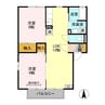 コーポ・サファイヤ Ⅰ 2LDKの間取り