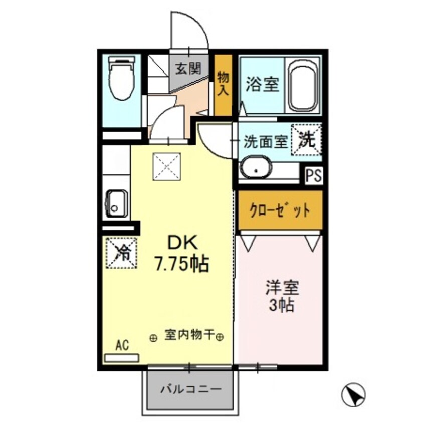 間取図 シャトーグランドハイム Ｅ