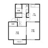 ロイヤルパレスII 1DKの間取り