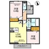 プティイル 2LDKの間取り