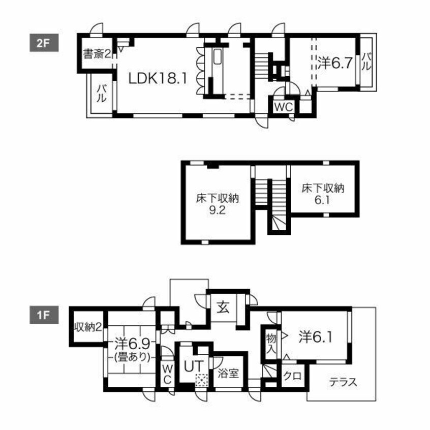 間取図 西城南蔵のある家