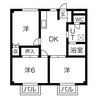 アンティークハイツ 3DKの間取り