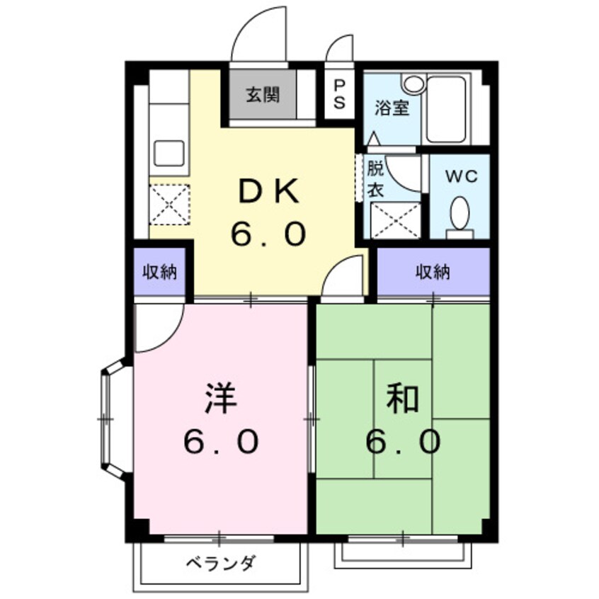 間取図 エルディム中島