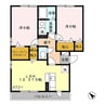 グラスミア 2LDKの間取り