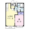 エルディム青木 1LDKの間取り