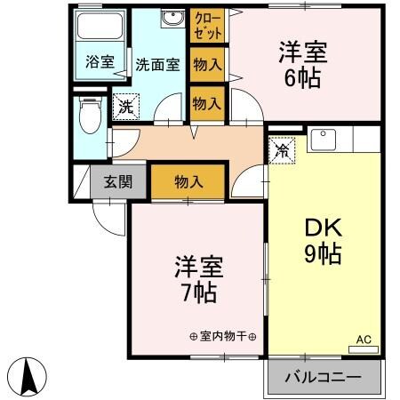 間取り図 コーポ・ミズーリ Ａ