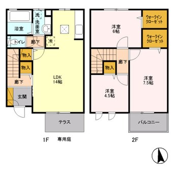 間取図 サークル ヒル Ⅰ