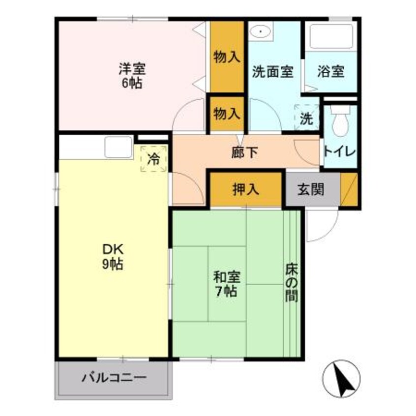 間取図 シャトーファミリーハイツ Ｃ