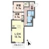 ザ　グランド　自治医大 2LDKの間取り