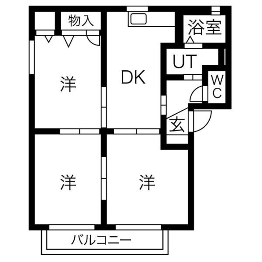 間取図 アーバン21 B棟