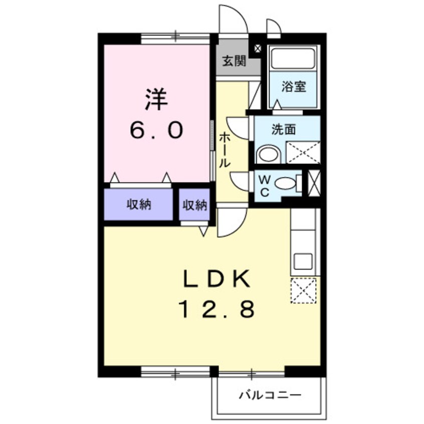 間取図 ラ・ダディッシュ　Ｂ