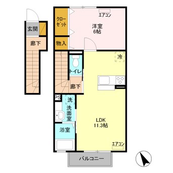 間取図 レモングラス釜井　Ａ