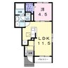 シャトーハイツＪ 1LDKの間取り