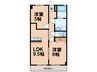 K２マンション 2LDKの間取り