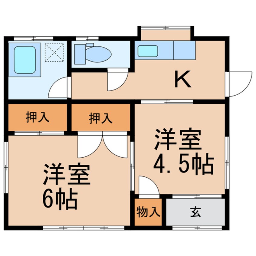 間取図 出口住宅（イロハニホヘト）