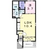 ドルフ・レーベン　Ⅰ 1LDKの間取り