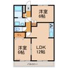 スターハイツ 2LDKの間取り