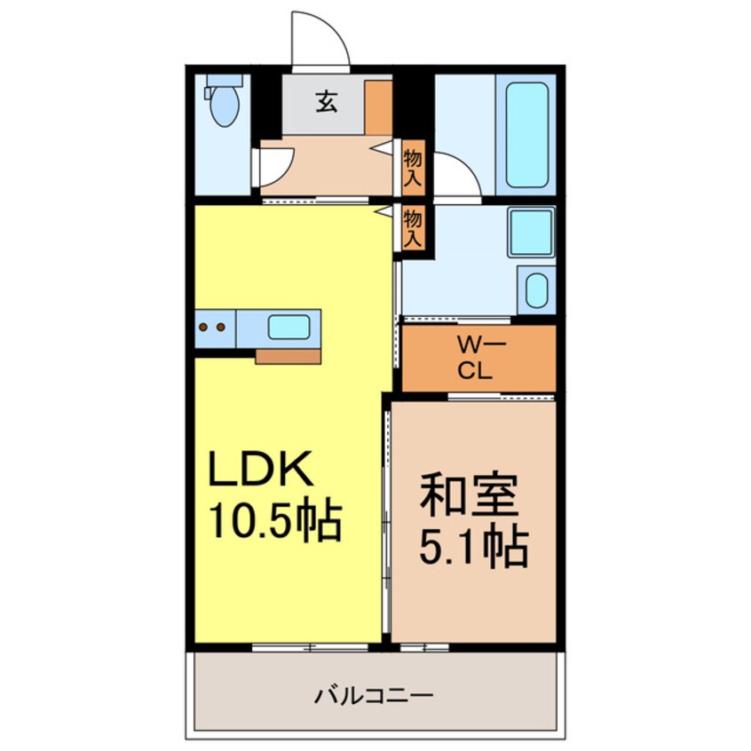 間取図 仮）下野市駅東ハイツ