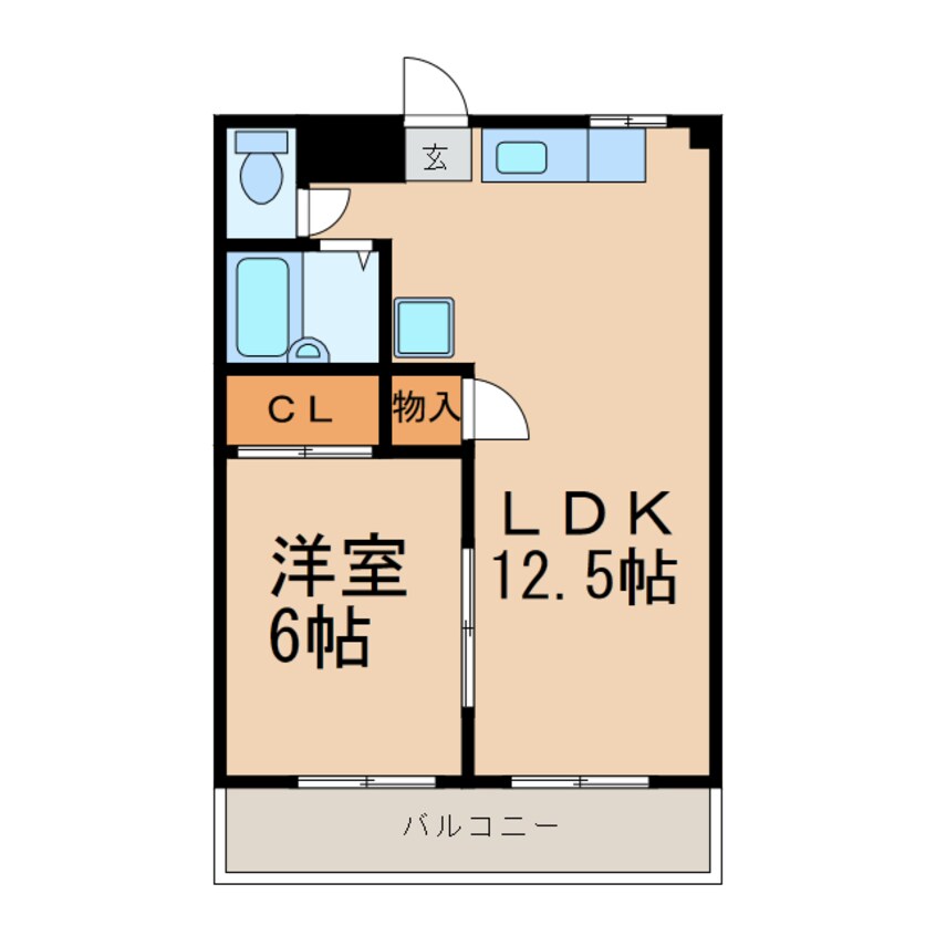 間取図 ハニーマンションイナバB