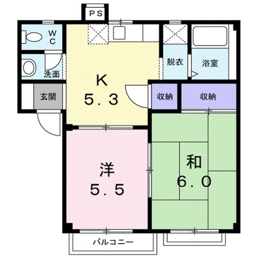 間取図 ファミーユ　ハイツ　Ⅱ