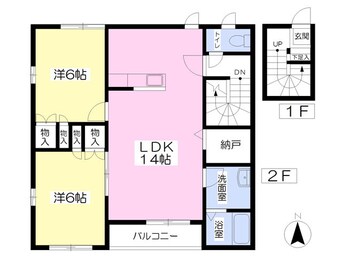 間取図 プレザントコートA