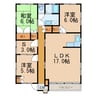 梓ビル 3LDK+Sの間取り