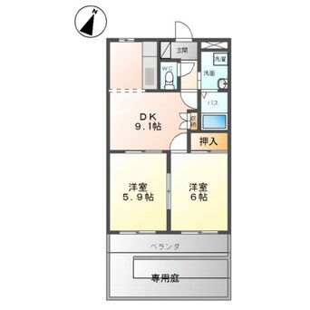 間取図 ピュア・タウン