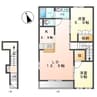 ヴィーブル　ハイツＢ 2LDKの間取り