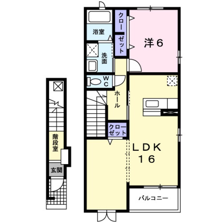 間取図 メゾン　ド　ボワ