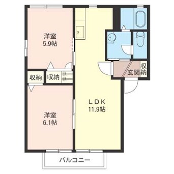 間取図 マーベラスコート　B