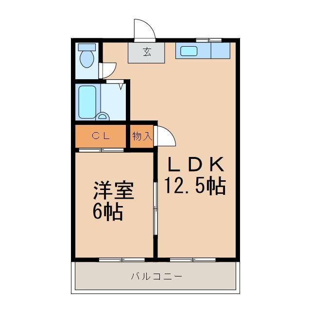 間取り図 ハニーマンションイナバ
