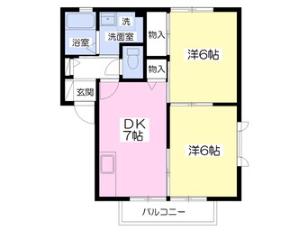 間取図 シティパル祇園B