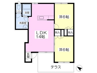 間取図 ディアコートⅠ