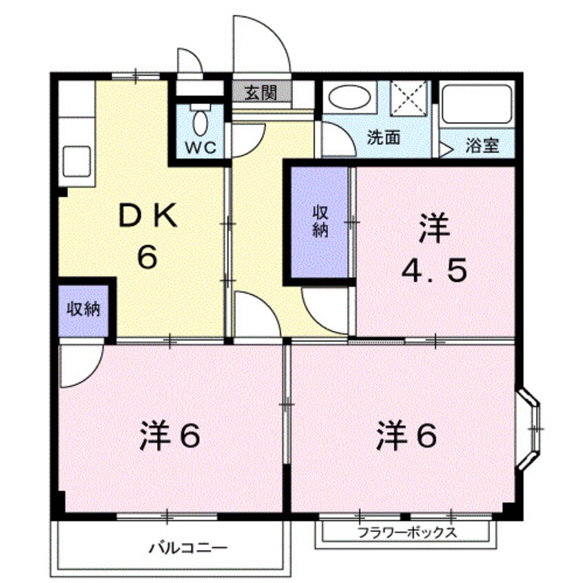 間取図 エリール藤