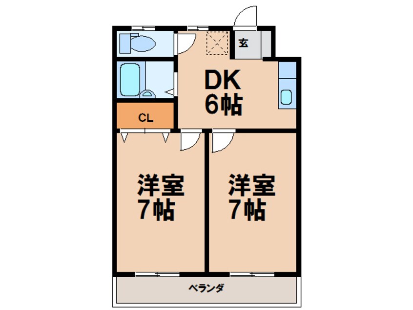 間取図 Ｍ7マンション