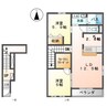 パークサイドヴィラ御里　Ａ棟 2LDKの間取り
