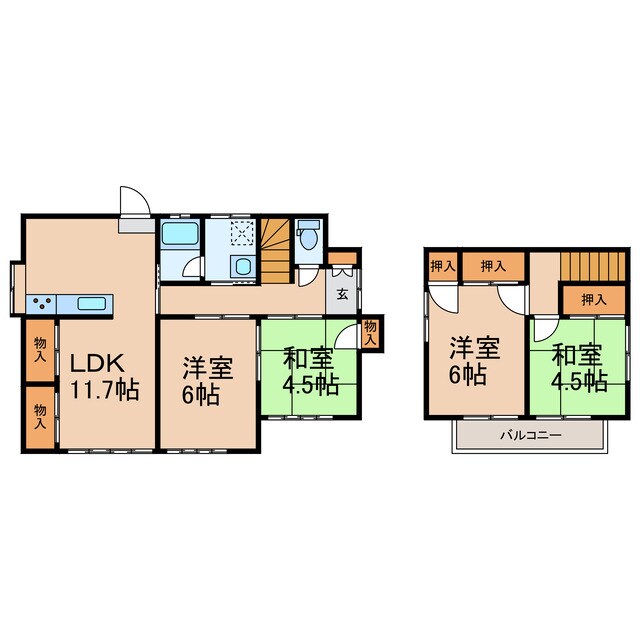 間取り図 石橋戸建