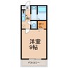 メイプルⅣ 1Kの間取り