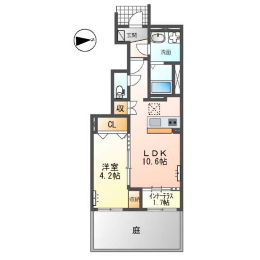 間取図 仮）スターテラスⅡ多功