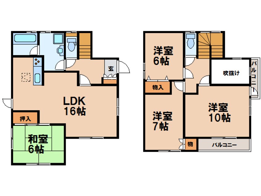 間取図 羽川貸家