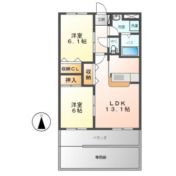 間取図 サウス・フォレストＢ