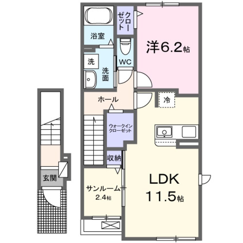 間取図 エアリー　ブリーズＢ