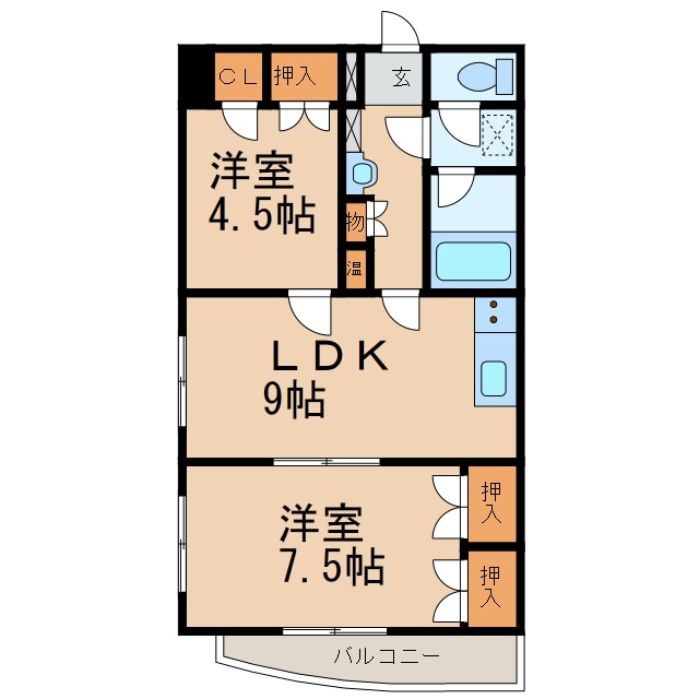間取り図 レジデンスカープ　自治医大